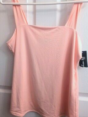 Nwt Lily Morgan 🍑 peachy colored tank top size XL